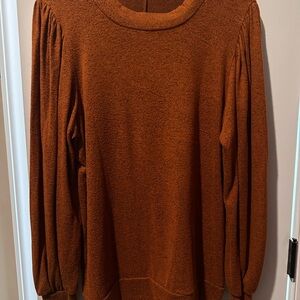 Rust Orange Long Sleeve Sweater